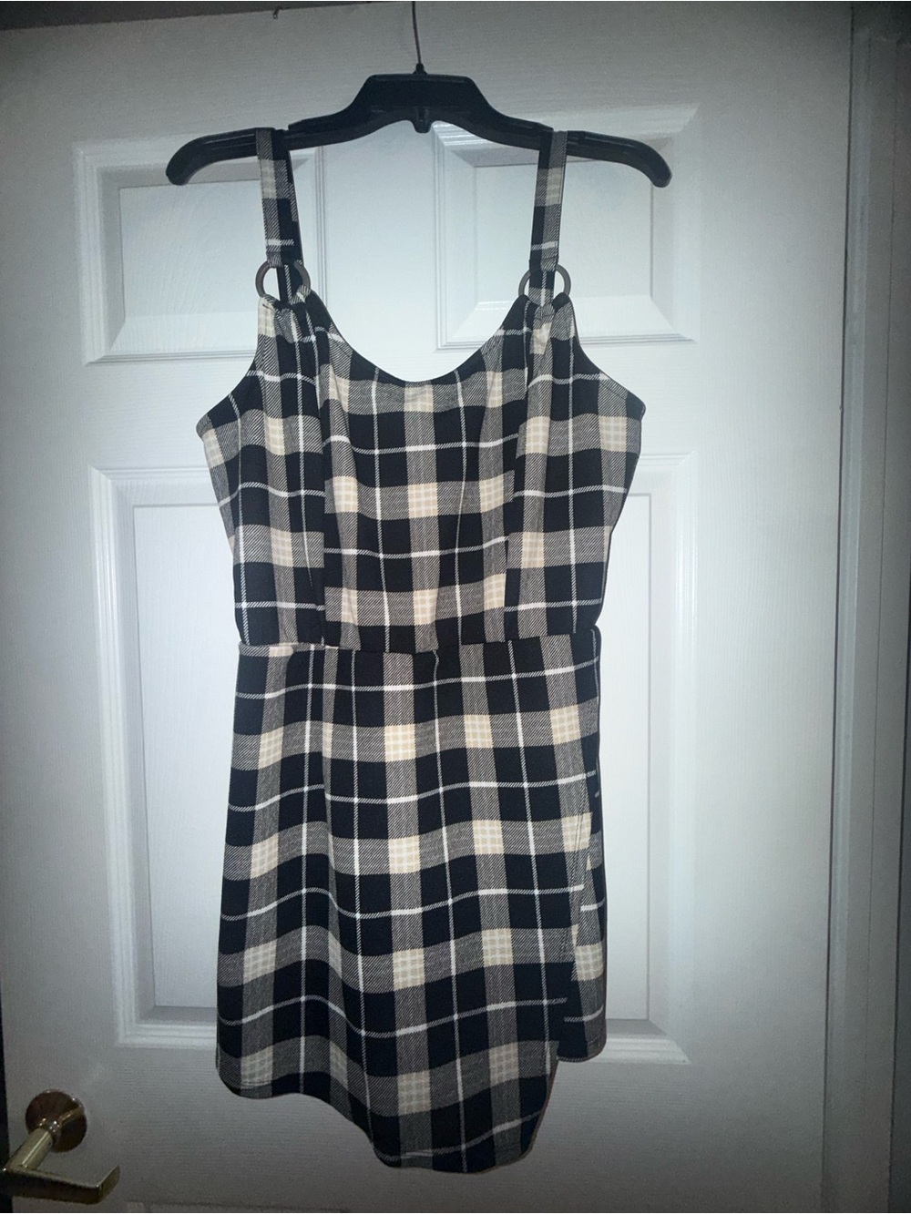 No Boundaries Tan & Black Romper XXL | Casual Sleeveless Romper | Women’s Plus S